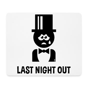 Bräutigam – Last Night Out (JGA / Polterabend / B) - Mouse Pad (horizontal) - white - Front