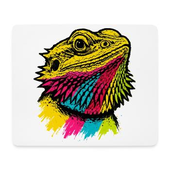 Dragon Barbu Pop Art Style Urbain Coloré - Tapis de souris (format paysage) - blanc - Devant