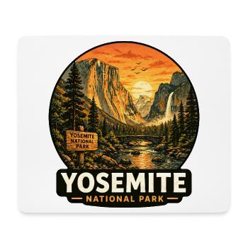 Parc national de Yosemite Sunset California Sierra - Tapis de souris (format paysage) - blanc - Devant
