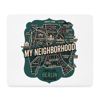Berlin Meine Nachbarschaft - Mousepad (Querformat) - Weiß - Vorne