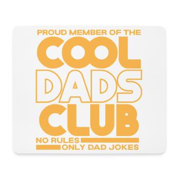 Cool Dads Club - Papa Vatertag Geschenk - Mousepad (Querformat) - Weiß - Vorne