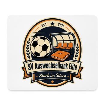 SV Auswechselbank Elite - Mousepad (Querformat) - Weiß - Vorne
