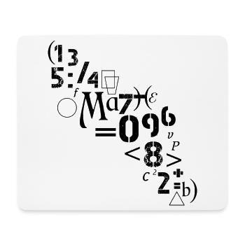 Mathe Mathematiker Analyst Zahlen Symbole  - Mousepad (Querformat) - Weiß - Vorne