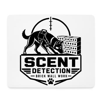 Détection d’odeurs – Travail sur mur de briques - Tapis de souris (format paysage) - blanc - Devant