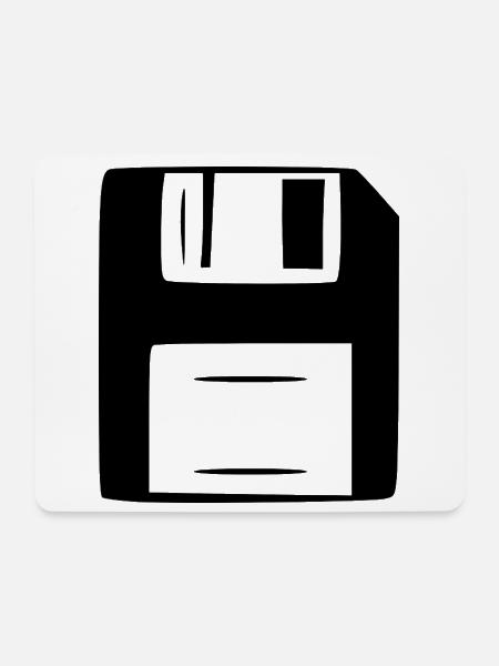 Diskette Computer Retro Geschenk - Mousepad (Querformat) - Weiß