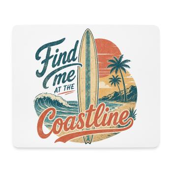 Find me at the coastline - Mousepad (Querformat) - Weiß - Vorne