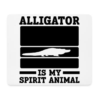 Alligator Spirit Animal - Mousepad (Querformat) - Weiß - Vorne