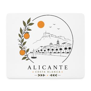 Alicante Küste - Mousepad (Querformat) - Weiß - Vorne