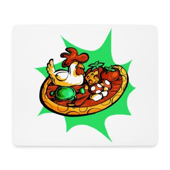 Sehr frische Pizza - Mousepad (Querformat) - Weiß - Vorne
