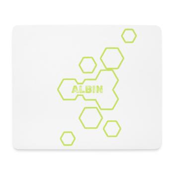 Albin als Style - Mousepad (Querformat) - Weiß - Vorne