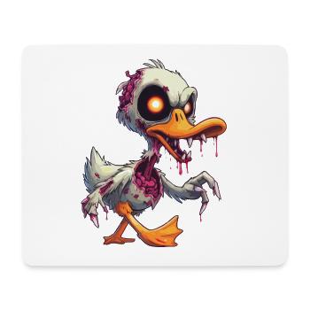 Zombie Ente - Mousepad (Querformat) - Weiß - Vorne