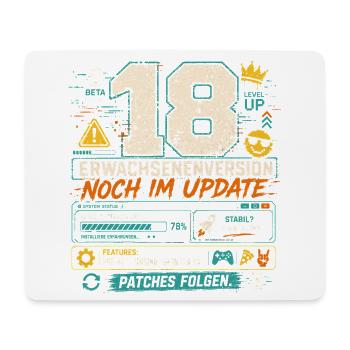 18 Geburtstag Volljährig Gaming Geschenk Humor - Mousepad (Querformat) - Weiß - Vorne