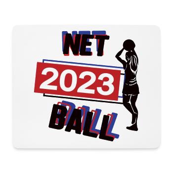 Netball 2023 Netballerin Netballspielerin Net Ball - Mousepad (Querformat) - Weiß - Vorne