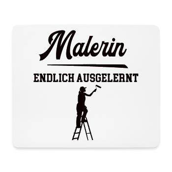Malerin Ausbildung Bestanden Beste Azubine Azubi - Mousepad (Querformat) - Weiß - Vorne