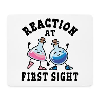 Chemical reaction at first sight - Mouse Pad (horizontal) - white - Front