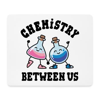 Chemistry Between Us, Chemical flasks in Love - Mouse Pad (horizontal) - white - Front