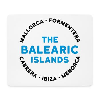 Les îles Baléares - Tapis de souris (format paysage) - blanc - Devant