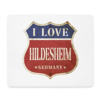 Hildesheim Allemagne Ville J’aime Vintage Rétro - Tapis de souris (format paysage) - blanc - Devant