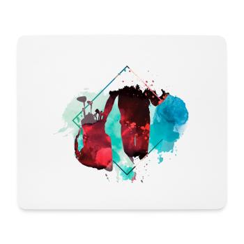 Golf Golfing Golfer Sport Hobby Club Bunt - Mouse Pad (horizontal) - white - Front