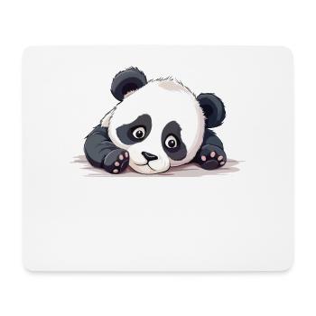 Nö Einfach Nö No Nein Panda Bär Süß Lustig Spruch - Mousepad (Querformat) - Weiß - Vorne