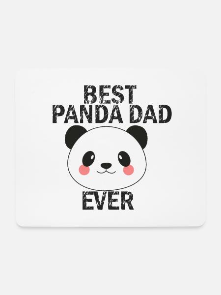 Panda Dad - Mousepad (Querformat) - Weiß
