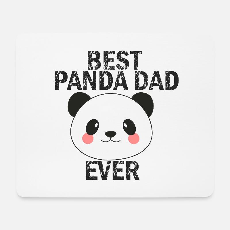 Panda Dad - Mousepad (Querformat) - Weiß