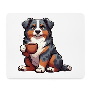 Australian Shepherd Aussie Aussiebesitzer Aussies - Mousepad (Querformat) - Weiß - Vorne