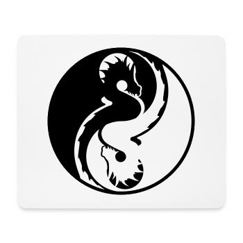 Drachen - Mousepad (Querformat) - Weiß - Vorne