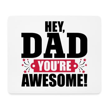 Awesome Daddy - Mousepad (Querformat) - Weiß - Vorne