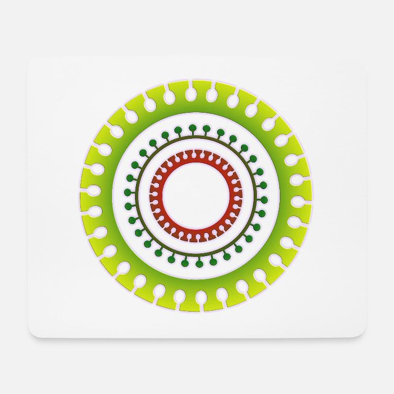 symbol goa psy tattoo tribal - Mousepad (Querformat) - Weiß