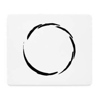 Kreis Symbol - Mousepad (Querformat) - Weiß - Vorne