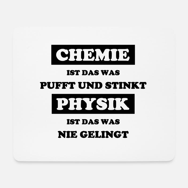 Chemie und Physik - Mousepad (Querformat) - Weiß
