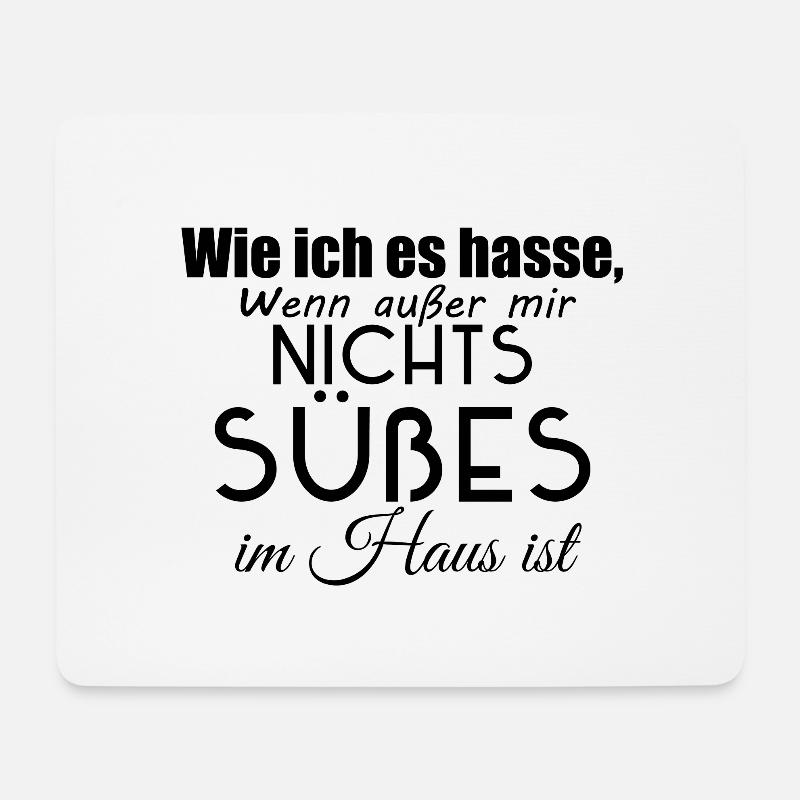 Wie ich es hasse Spruch - Mousepad (Querformat) - Weiß