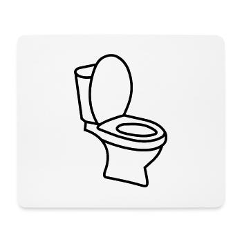 Toilettes toilettes toilettes - Tapis de souris (format paysage) - blanc - Devant