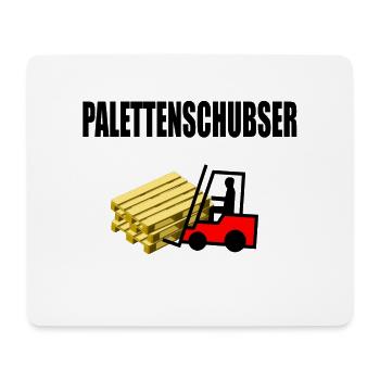 Palettenschubser - Mousepad (Querformat) - Weiß - Vorne
