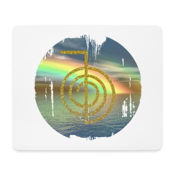cho ku rei gold vor regenbogen - Mousepad (Querformat) - Weiß - Vorne