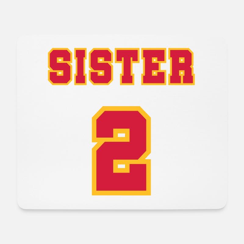 Sister 2 - Mousepad (Querformat) - Weiß