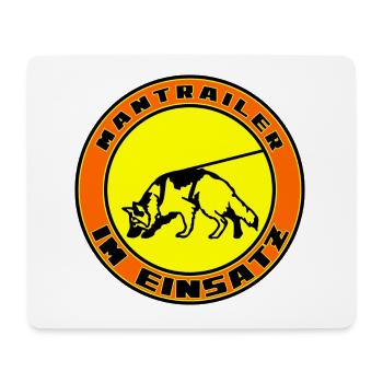 Mantrailer im Einsatz Altdeutscher Schäferhund - Mousepad (Querformat) - Weiß - Vorne