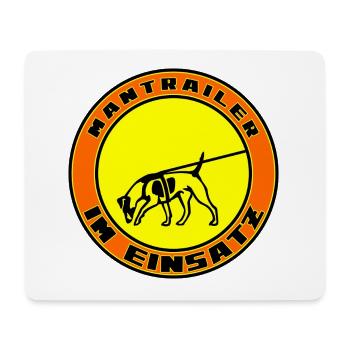 Mantrailer im Einsatz Jack Russel / Foxterrier - Mousepad (Querformat) - Weiß - Vorne
