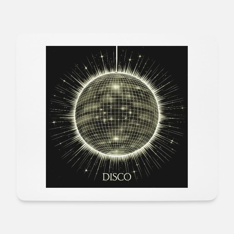 DISCO Ball - Mouse Pad (horizontal) - white