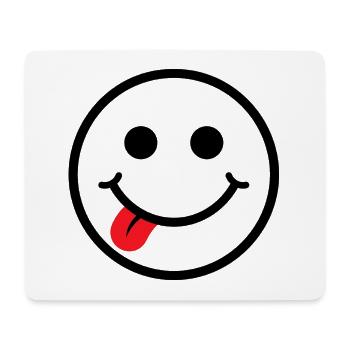 Smilie - Mouse Pad (horizontal) - white - Front