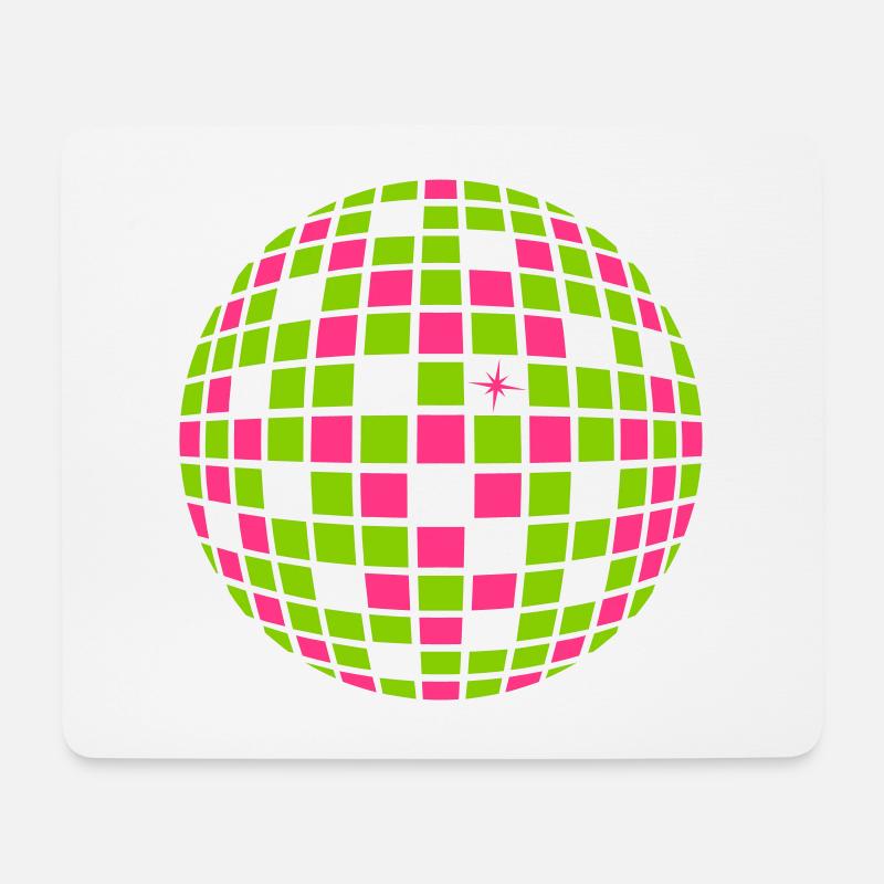 DISCO KUGEL - Mousepad (Querformat) - Weiß