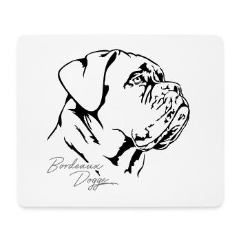 BORDEAUX DOGGE Portrait Wilsigns - Tapis de souris (format paysage) - blanc - Devant