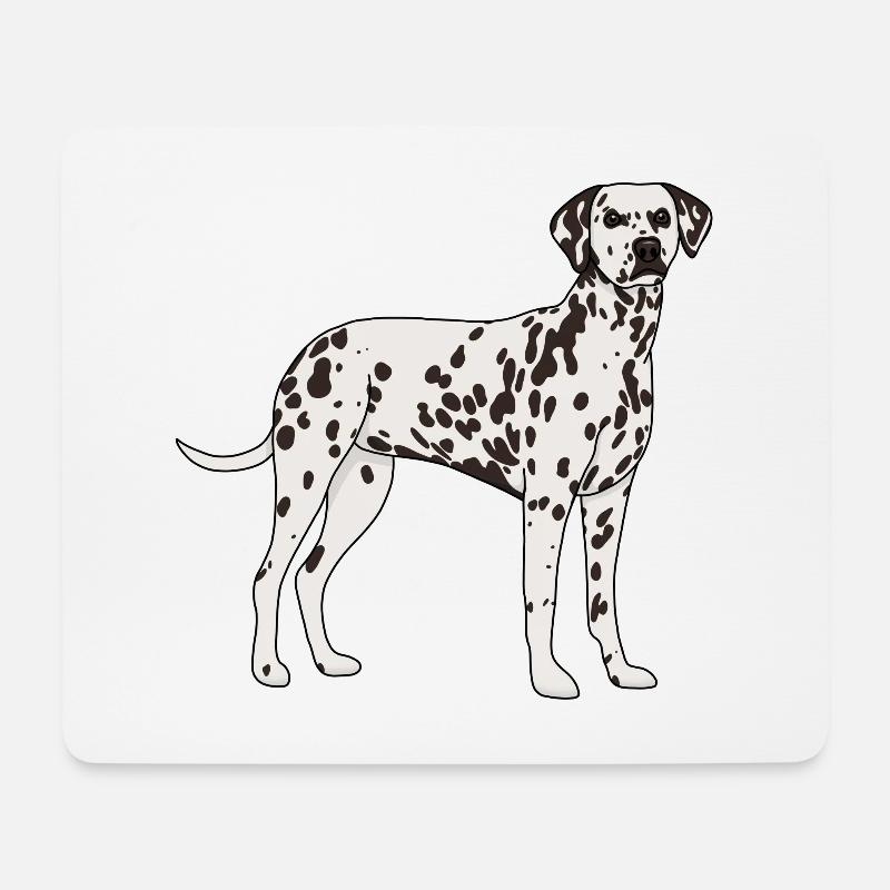 Dalmatiner - Mousepad (Querformat) - Weiß