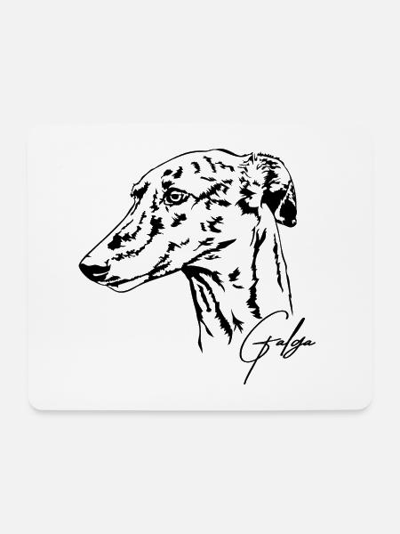 GALGA Portrait Windhunde Windhund Wilsigns - Mousepad (Querformat) - Weiß
