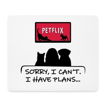 Lustiges Hunde Design - Mousepad (Querformat) - Weiß - Vorne