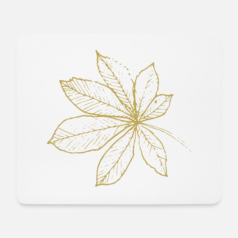 Illustrated Designs Green Splendor with Leaf - Mouse Pad (horizontal) - white