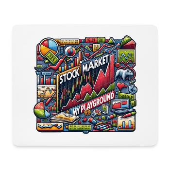 Trading my passion cool trading design - Mouse Pad (horizontal) - white - Front