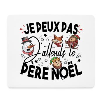 Père Noël Je Peux Pas Christmas Bébé Enfant - Tapis de souris (format paysage) - blanc - Devant
