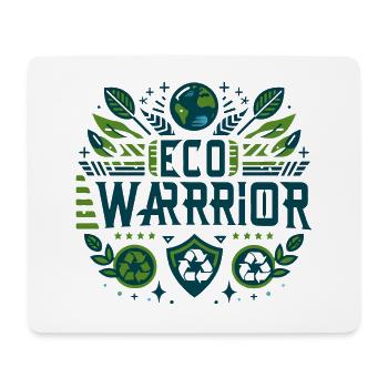 Eco-Hero : Pour la planète - Tapis de souris (format paysage) - blanc - Devant